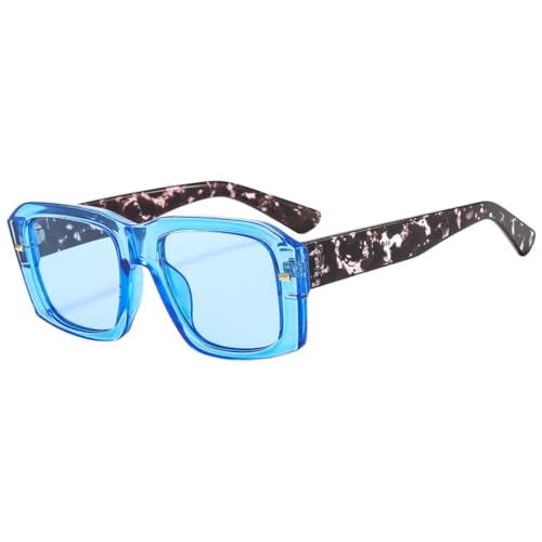 RRNTTTM Sonnenbrille Damen Herren Blautöne Lila Weiblich Grün Männlich Retro Luxus UV400 (blau) von RRNTTTM