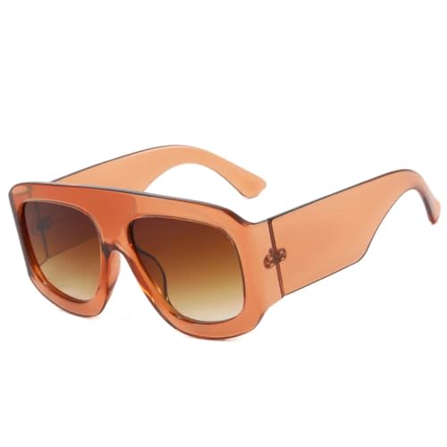 RRNTTTM Sonnenbrillen Fashion Gradient Damen Luxus Retro Shades UV400 Outdoor Herren Sonnenbrille (Champagnertee) von RRNTTTM