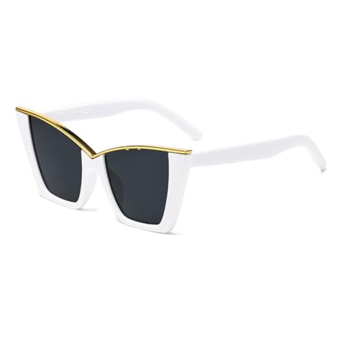RRNTTTM Vintage Cat Eye Sonnenbrille Damen Kleiner Rahmen Sonnenbrille Weiblich Retro Shades Fashion (B) von RRNTTTM