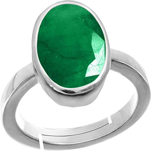 RRVGEM 13 Karat grüner Smaragd verstellbarer versilberter grüner Panna-Ring zertifiziert für Damen und Herren von LAB – zertifiziert, versilbert, Smaragd, Versilbert, Smaragd RRVGEM 13 Karat grüner Smaragd verstellbarer versilberter grüner Panna-Ring zertifiziert für Damen und Herren von LAB – zertifiziert, versilbert, Smaragd, Versilbert, Smaragd von RRVGEM