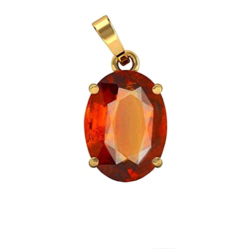 RRVGEM Natürlicher Gomedh-Anhänger aus 3,00 Karat (Gomed-Hesonit-Granat, astrologischer Gomed-Granat, Anhänger mit A1-Gold-Anhänger, lose Edelstein-Qualität, für Männer und Frauen durch Labor, RRVGEM Natürlicher Gomedh-Anhänger aus 3,00 Karat (Gomed-Hesonit-Granat, astrologischer Gomed-Granat, Anhänger mit A1-Gold-Anhänger, lose Edelstein-Qualität, für Männer und Frauen durch Labor, von RRVGEM