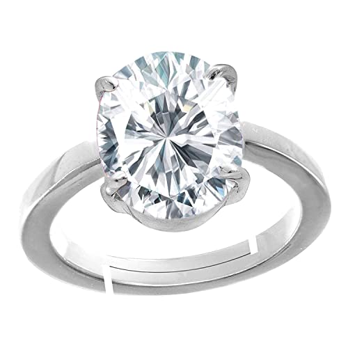 RRVGEM Zirkon Stein 12.00 Karat 12.30 Karat Amerikanischer Diamant Natürlicher weißer Zirkon Stein Silber Einstellbarer astrologischer Zweck Ring für Damen und Herren Metall Zirkonia, Metall, Zirkonia RRVGEM Zirkon Stein 12.00 Karat 12.30 Karat Amerikanischer Diamant Natürlicher weißer Zirkon Stein Silber Einstellbarer astrologischer Zweck Ring für Damen und Herren Metall Zirkonia, Metall, Zirkonia von RRVGEM