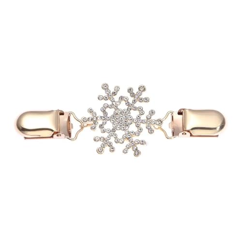 Clips Für Kleidung 2 Stück Strickjacke Pullover Bluse Clips Mode Schal Brosche Schmuck Zubehör(Style 6) von RRYPBOVG