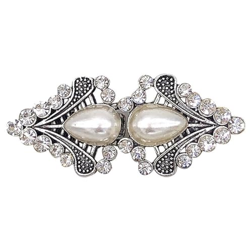 Clips Für Kleidung 2 Stück Vintage Pullover Swirl Clip Cape Mantel Clips Retro Strickjacke Clip Schalkragen Verschluss Kleid Hemd Brosche Clip for Frauen Mädchen(J) von RRYPBOVG