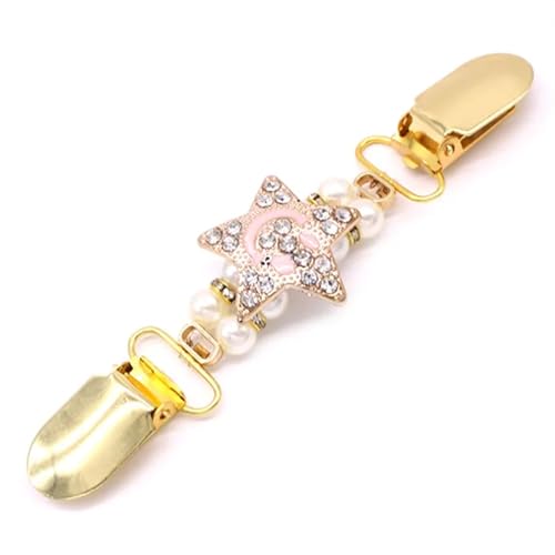 Clips Für Kleidung 2 stücke Frauen Strickjacke Kragen Clip Pullover Schal Clips Broschen Kristall Charme Brosche Pins Schmuck Mit Ente-mund Clip halter(1) von RRYPBOVG