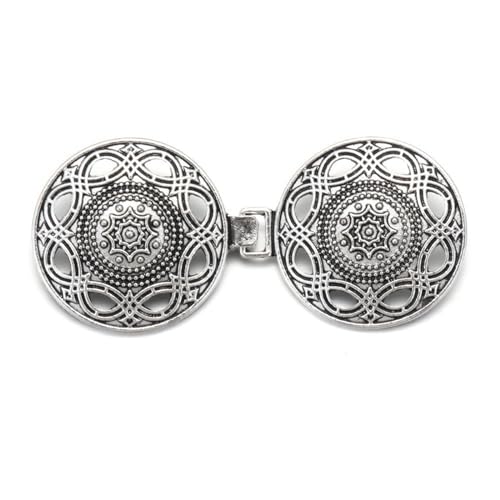 Clips Für Kleidung 2 stücke Vintage Strickjacke Clip Frauen Schal Bluse Kragen Pullover Schal Verschluss Charme Glänzenden Strass Pin Mode(D1) von RRYPBOVG