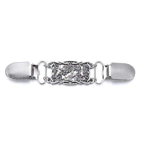 Clips Für Kleidung 2 stücke Vintage Strickjacke Clip Frauen Schal Bluse Kragen Pullover Schal Verschluss Charme Glänzenden Strass Pin Mode(F) von RRYPBOVG