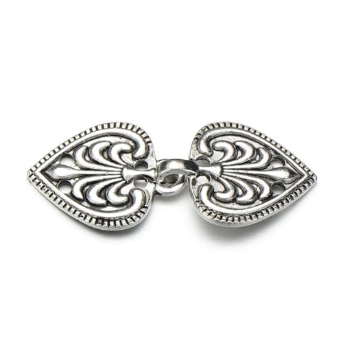 Clips Für Kleidung 3 Stück Retro Legierung Pullover Bluse Pin Mode Strickjacke Clip Nähen Trendy Charm Schmuck Mode Accessoires Pullover Clip Schal Brosche(1-Antique Silver) von RRYPBOVG