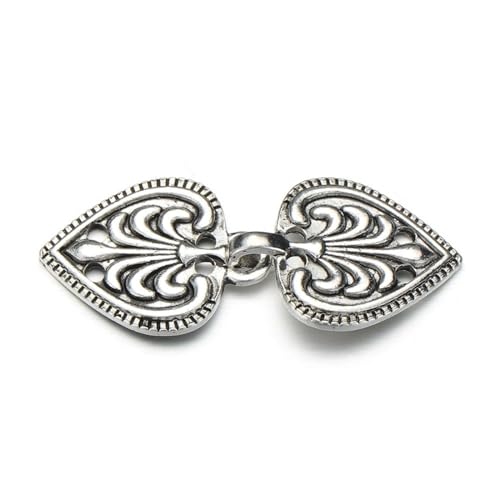 Clips Für Kleidung 3 Stück Vintage Strickjacke Ente Clip Pin Damen Schal Brosche Kragen Pullover Bluse Pin Schal Clip Verschlüsse Charm Nähzubehör(-1-Antique Silver) von RRYPBOVG