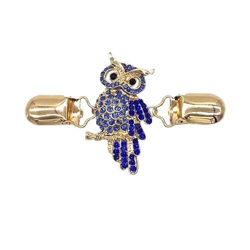 Clips Für Kleidung 3 Stück Vintage Strickjacke Pullover Clip Brosche Pin Kristall Strass Schnalle Strickjacke Schal Clip(A) von RRYPBOVG