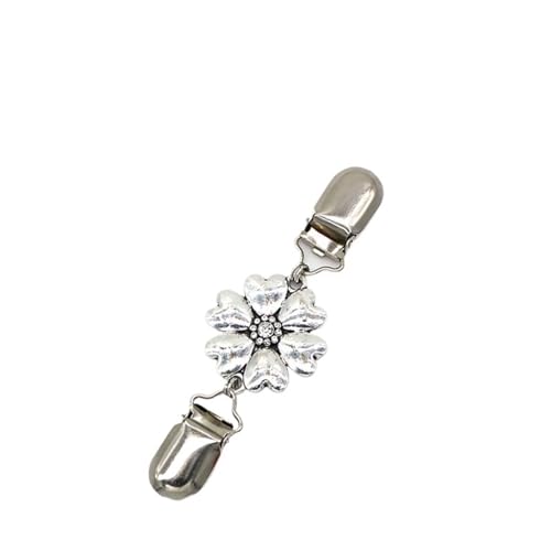 Clips Für Kleidung 3 Stück Vintage Strickjacke Pullover Clip Brosche Pin Kristall Strass Schnalle Strickjacke Schal Clip(J) von RRYPBOVG