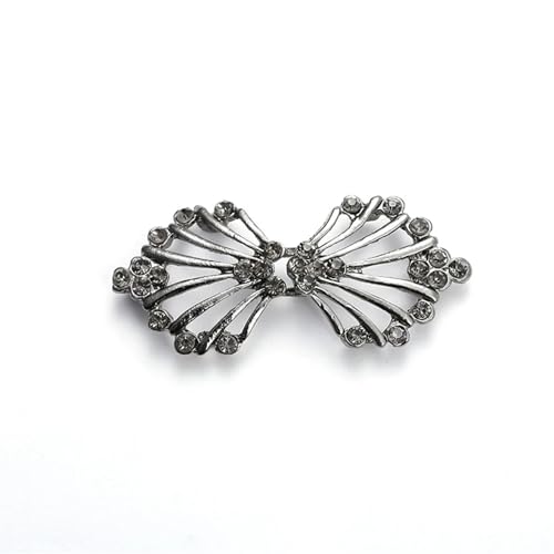 Clips Für Kleidung 3 stücke Bluse Hemd Revers Kragen Strickjacke Clip Mode Frauen Mädchen Vintage Glänzenden Kristall Pin Brosche Cape Mantel Verschluss Verschluss(C6) von RRYPBOVG