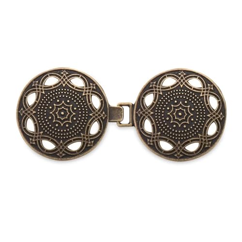 Clips Für Kleidung 3PC Retro Frauen Strickjacke Pullover Bluse Schal Clips Hemd Kragen Blumen Muster Clip Verschlüsse Mode Kleidung Zubehör(E-D2) von RRYPBOVG