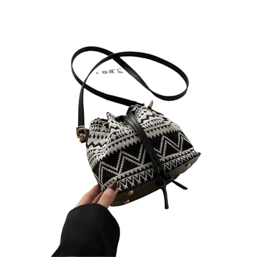 RRYPBOVG Beuteltasche Damen Eine exquisite Mini-Umhängetasche aus Stoff mit Blumenmuster, gefüttert Polyesterfaser, Kordelzugverschluss(Color 05) von RRYPBOVG