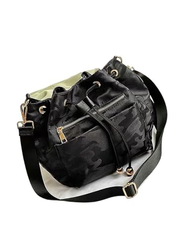 RRYPBOVG Beuteltasche Damen Lässige Damentasche Schultertasche Umhängetasche Beuteltasche Große Kapazität Reißverschluss Diebstahlsicheres Nylon(Color3) von RRYPBOVG
