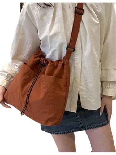 RRYPBOVG Beuteltasche Damen Vielseitige Umhängetasche mit großem Fassungsvermögen for den Sommer, beliebte leichte, minimalistische Tragetasche(Burgundy) von RRYPBOVG