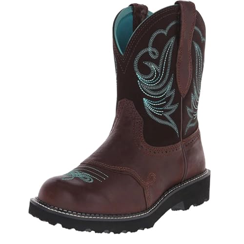 RRYPBOVG Cowboy Stiefel Männer Bestickte Cowboystiefel for Männer und Frauen, Stiefel aus Pu-Leder, leichte und bequeme Stiefel, Zapatos de Hombre, Größe 35–42(Brown blue,41) von RRYPBOVG