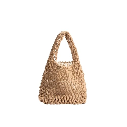 RRYPBOVG Häkeltasche Aushöhlen Häkeln Tote Strand Handtaschen Sommer Mode Reise Fischernetz Shopper Geldbörsen Top Griff Telefon Tasche Mit Beutel(Color02) von RRYPBOVG