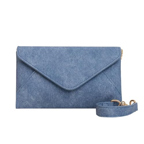 RRYPBOVG Jeans Tasche Damen Damen Denim Schultertaschen Handtasche Kette Abend Elegante Geldbörsen von RRYPBOVG