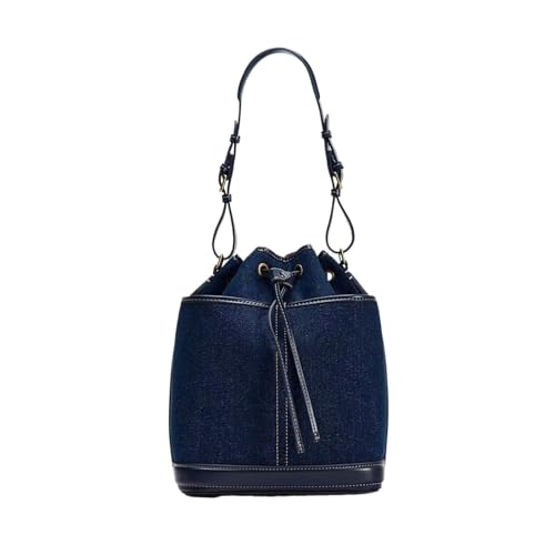 RRYPBOVG Jeans Tasche Damen Herbst/Winter Denim Hand Bill Umhängetasche Canvas Bucket Bag Tasche von RRYPBOVG