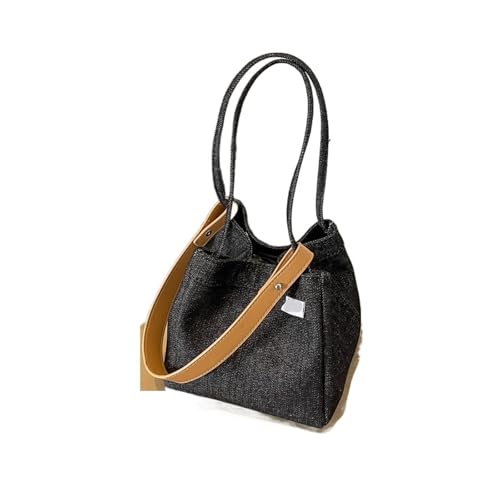 RRYPBOVG Jeans Tasche Damen Jeanstasche for Damen, beliebte und vielseitige Umhängetasche, tragbare Beuteltasche(Black) von RRYPBOVG