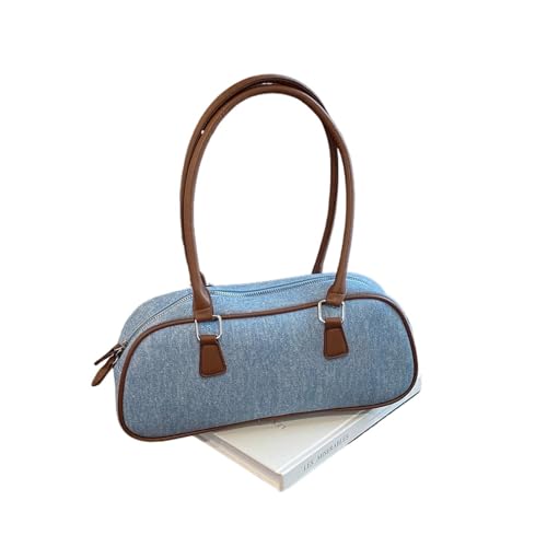 RRYPBOVG Jeans Tasche Damen Pendlertasche Große Tasche Farblich passende Denim-Umhängetasche for Damen Handtasche von RRYPBOVG