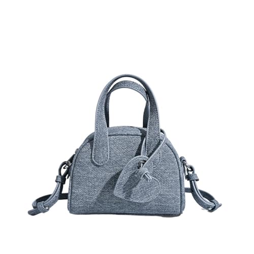 RRYPBOVG Jeans Tasche Damen Vintage Imitation Denim Frauen Handtasche Kleine Trend Designer Weibliche Schulter Messenger Tasche Damen Totes(Light blue) von RRYPBOVG