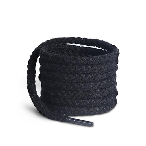 RRYPBOVG Schnürsenkel 1 Paar grüne flache Schnürsenkel for Canvas-Sneakers, Schuhe, Damen und Herren, halbrund, lässig, Basketballschuhe(Black,120cm) von RRYPBOVG