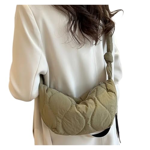 RRYPBOVG Taschen Damen Puffer 1PC Grün Mode Unten Umhängetasche frauen Casual Handtasche Geldbörse Geeignet von RRYPBOVG