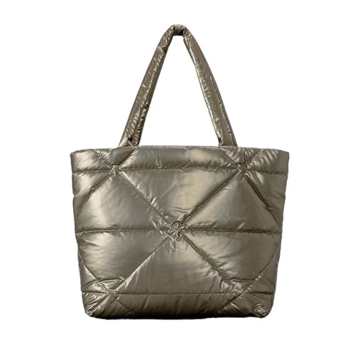 RRYPBOVG Taschen Damen Puffer Damen Umhängetaschen Puffer Handtaschen Casual Down Cotton Shopper Geldbörsen(Cube) von RRYPBOVG