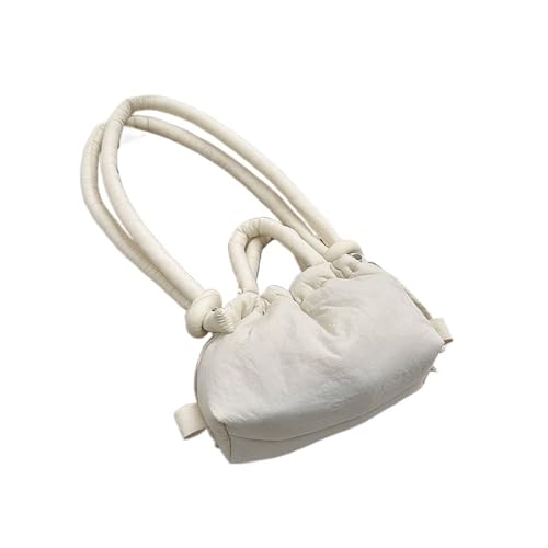 RRYPBOVG Taschen Damen Puffer Mode Schulter Weiche Dacron Umhängetasche Tote Geldbörsen Frauen Unterarm Taschen Handtaschen(White) von RRYPBOVG