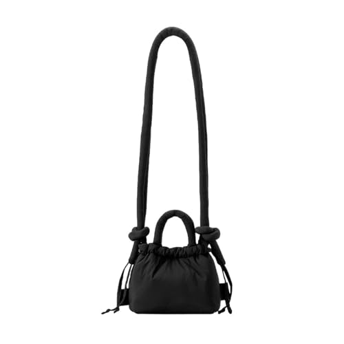 RRYPBOVG Taschen Damen Puffer Mode kleine Puffer Tote Designer gepolsterte Frauen Taschen Umhängetasche Lady Handtaschen(Black) von RRYPBOVG