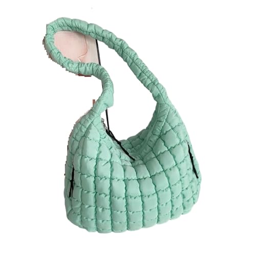 RRYPBOVG Taschen Damen Puffer Modische Kapazität gefaltete Wolkentasche einzelne Schulterhandtasche Knödel(Blue2) von RRYPBOVG