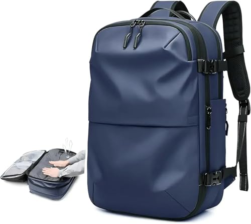 RRYPBOVG Vakuum Rucksack Vakuum-Kompressionsrucksack Mit Vakuumpumpe, Erweiterbarer Reiserucksack for Männer Und Frauen, Von Fluggesellschaften Zugelassene Business-Tasche, 60 L(A- Vacuum Compress) von RRYPBOVG
