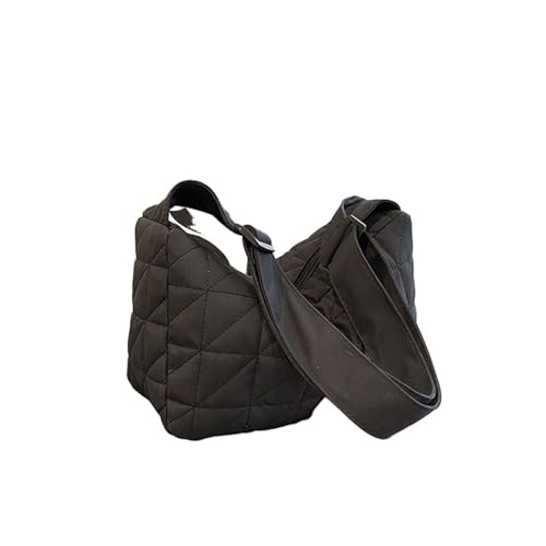 Taschen Damen Puffer Rhomboid Space Cotton Umhängetasche Daunenknödeltasche Mode gepolsterte Umhängetasche(Black) von RRYPBOVG