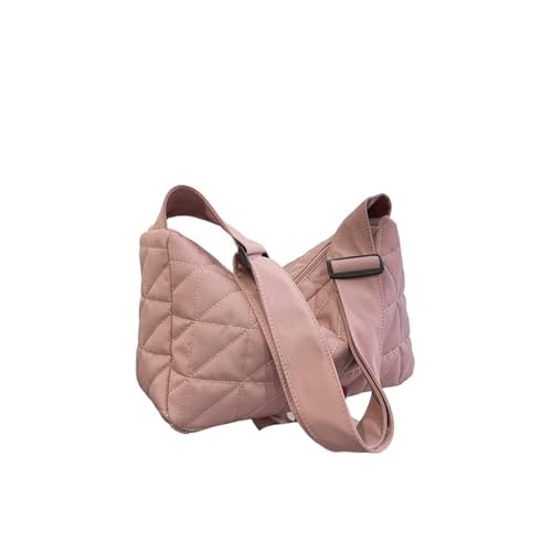 Taschen Damen Puffer Rhomboid Space Cotton Umhängetasche Daunenknödeltasche Mode gepolsterte Umhängetasche(Pink) von RRYPBOVG