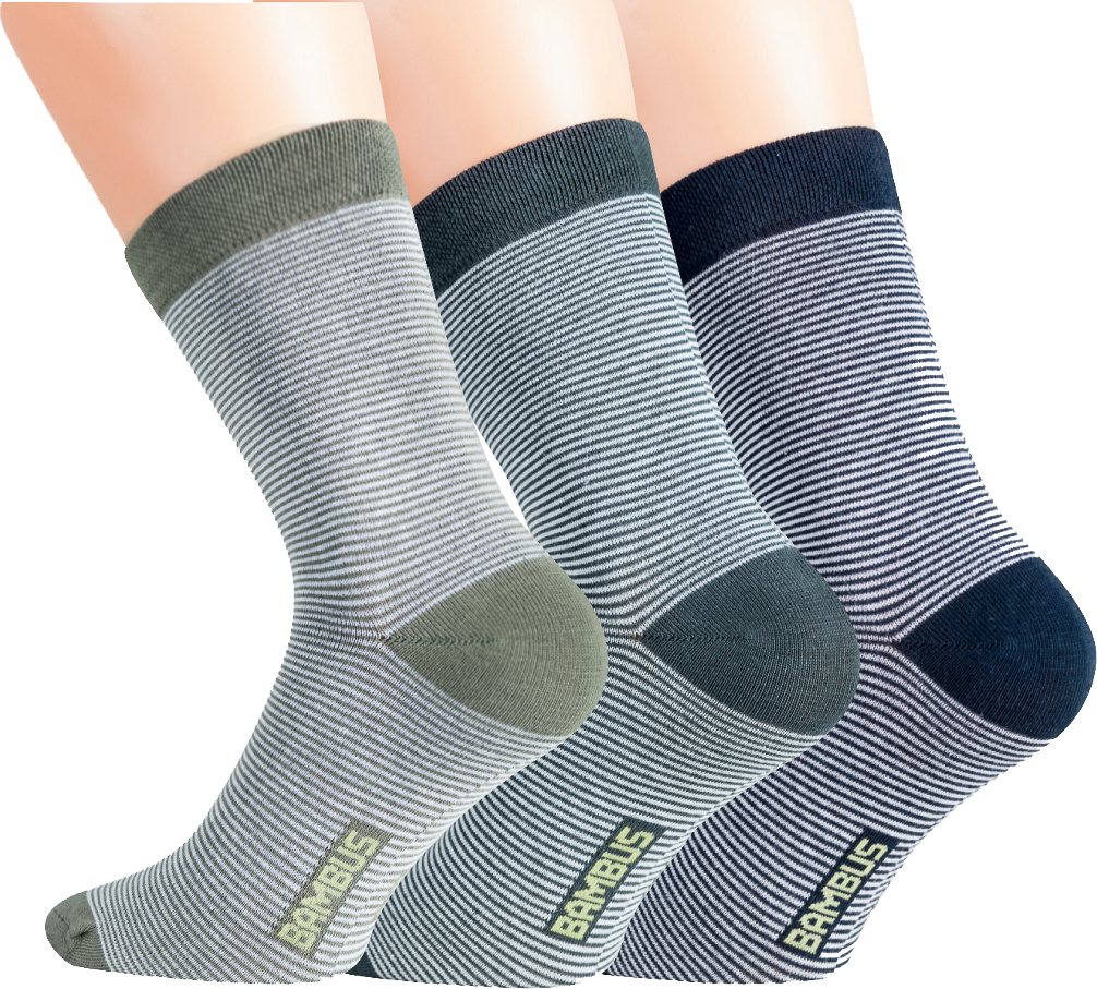 RS Harmony Basicsocken Bambus Viskose Socken RINGEL Softrand ohne Gummi Unisex Softrand (6 Paar) Spitze und Ferse verstärkt von RS Harmony