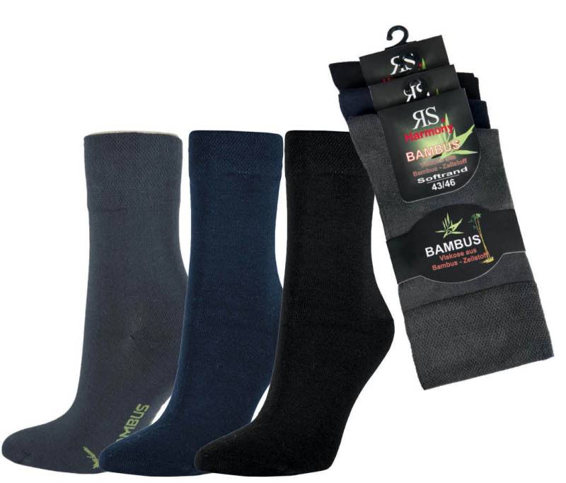 RS Harmony Basicsocken Bambus Viskose Socken in drei verschiedenen Farben (3 Paar) von RS Harmony
