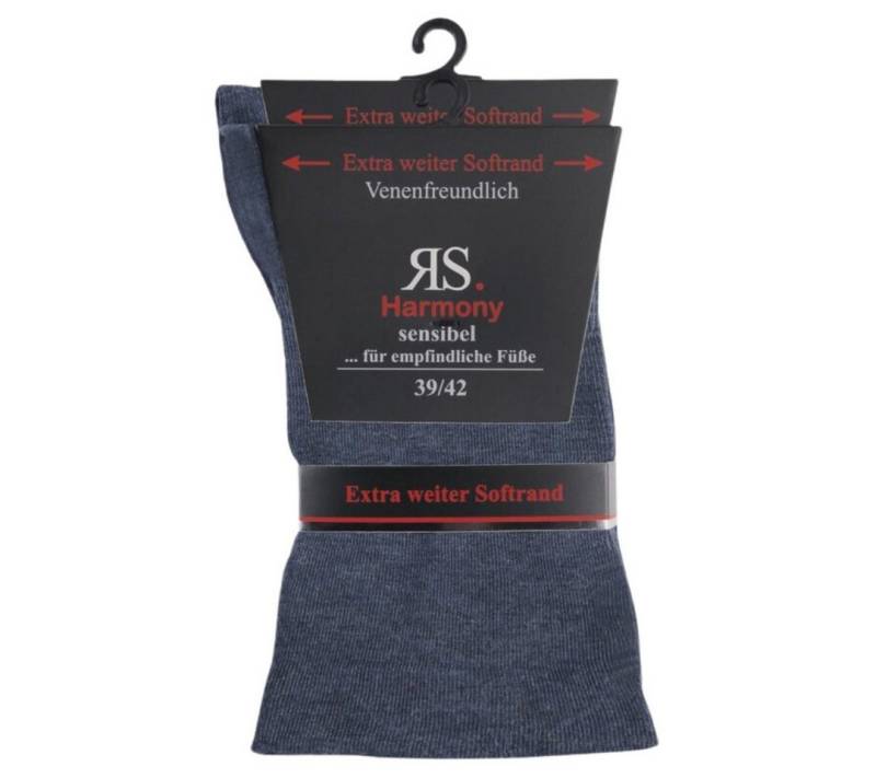 RS Harmony Diabetikersocken Baumwolle Herren extra weit breit ohne Gummi von RS Harmony