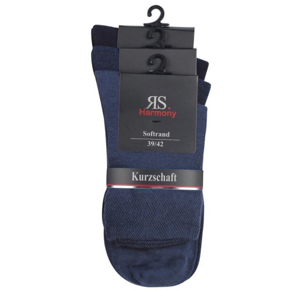 RS Harmony Kurzsocken Kurzschaftsocken für Herren Baumwolle (3 Paar) Kurzer Schaft, Softrand, hangekettelt von RS Harmony