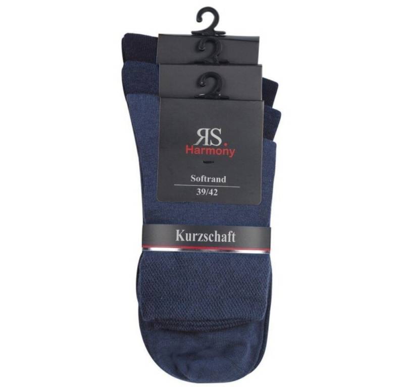 RS Harmony Kurzsocken Kurzschaftsocken für Herren Baumwolle (3 Paar) Kurzer Schaft, Softrand, hangekettelt von RS Harmony