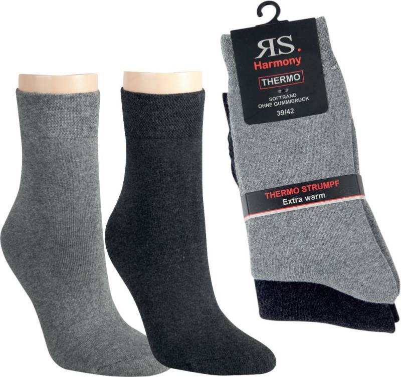RS Harmony Thermosocken Warme Winter THERMO Damen Socken Softrand Frottee Baumwolle (2 Paar) Thermo von RS Harmony