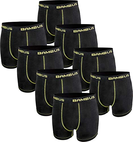 RS. Harmony | Boxershorts für Herren | Seidig weiche Shorts Bambus | 8 Stück | schwarz | XL von RS. Harmony