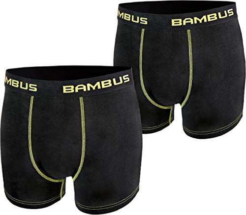 RS. Harmony | Boxershorts für Herren | Seidig weiche Shorts Bambus | 2 Stück | schwarz | XL von RS. Harmony