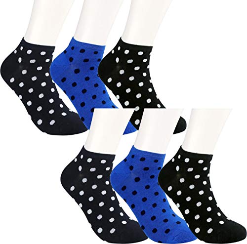 RS. Harmony | Damen Sneaker Socken mit Punkten | 6 Paar | marine, blau, schwarz | 35-38 von RS. Harmony