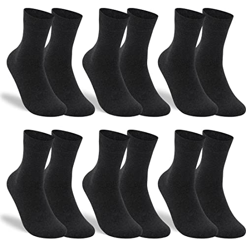 RS. Harmony Hochwertige Socken ohne Gummi-Druck für Herren aus Baumwolle 6 Paar anthrazit 43-46 von RS. Harmony