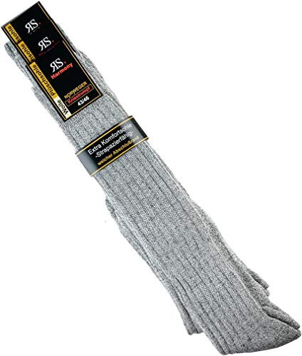 RS. Harmony | Kniestrümpfe für Herren | Extra Qualität Norweger | 3 Paar | grau-mouline | 39-42 von RS. Harmony