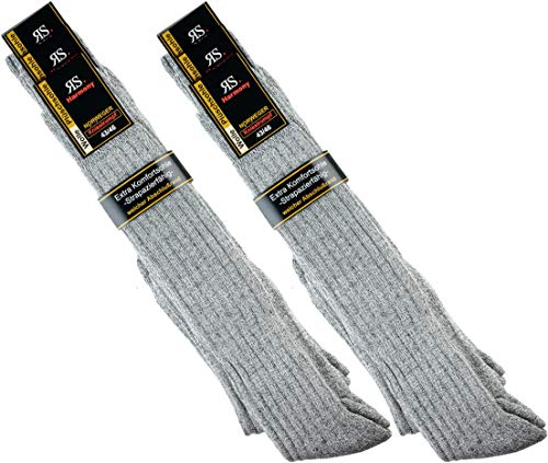 RS. Harmony | Kniestrümpfe für Herren | Extra Qualität Norweger | 6 Paar | grau-mouline | 43-46 von RS. Harmony