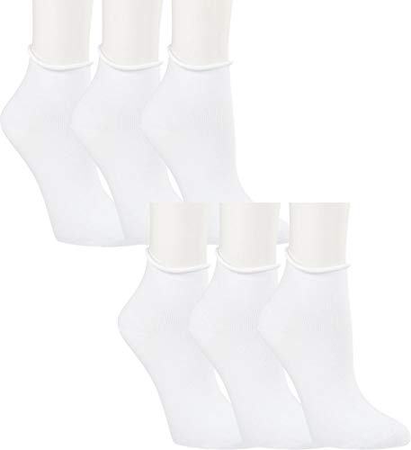 RS. Harmony | Kurze Socken mit Rollrand für Damen | 6 Paar | weiß | 39-42 von RS. Harmony