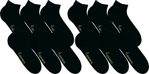 RS. Harmony | Kurzsocken | Bambus Super Weich Atmungsaktiv | 12 Paar | schwarz | 39-42 von RS. Harmony